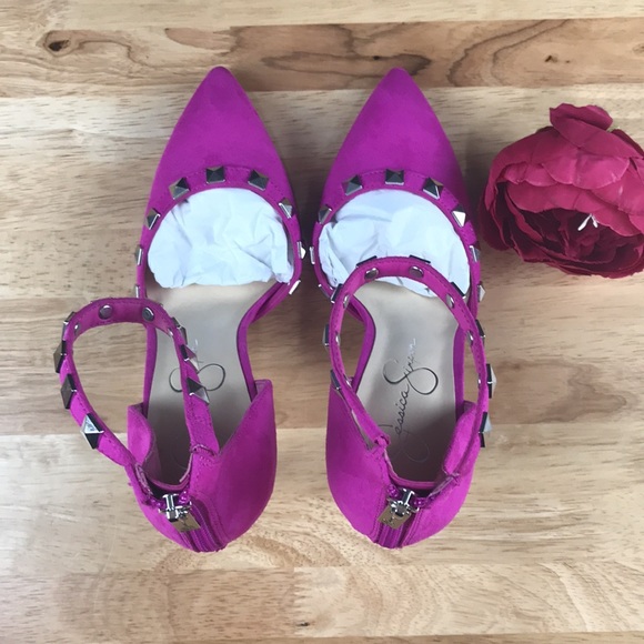 Jessica Simpson Pink Prinella Ankle-Strap Pumps 8 - Picture 6 of 8